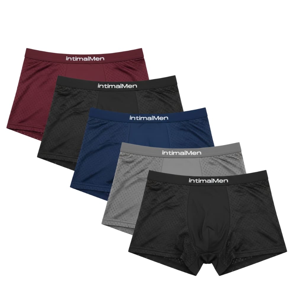 5ER-PACK BOXERSHORTS AUS BAMBUSFASER